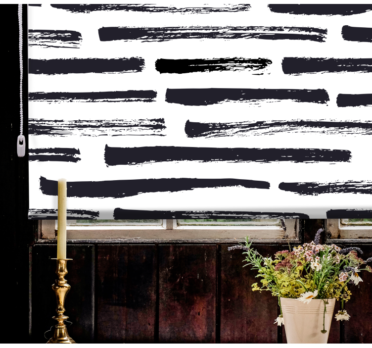 Tende a rullo motivi pennellate stilizzate - TenStickers