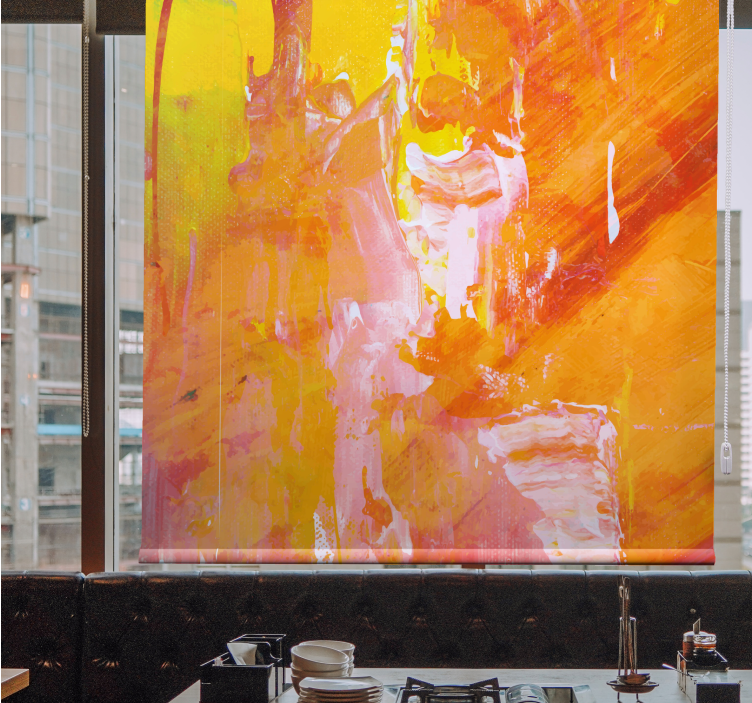 Tende a rullo motivi spruzzi astratti vibranti - TenStickers