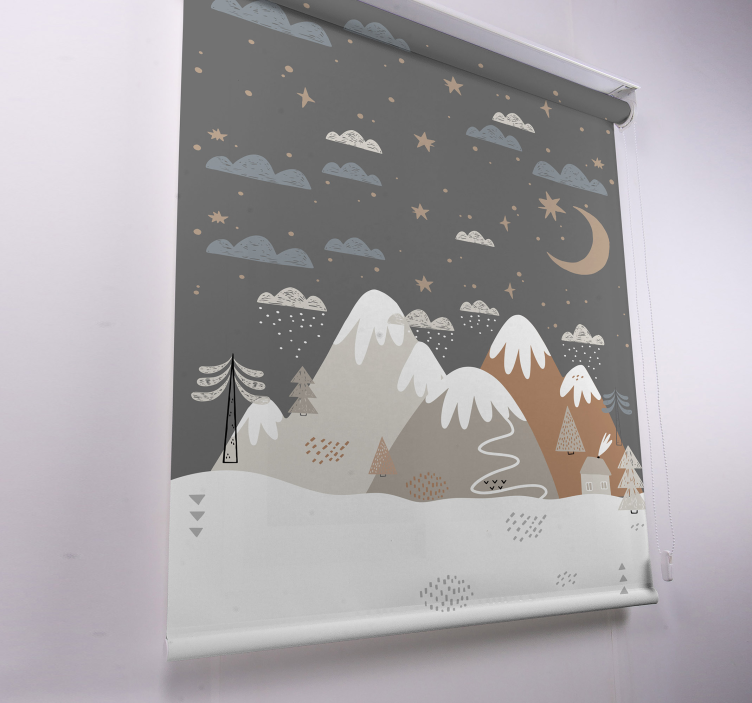 Tende a rullo stile nordico Montagne - TenStickers