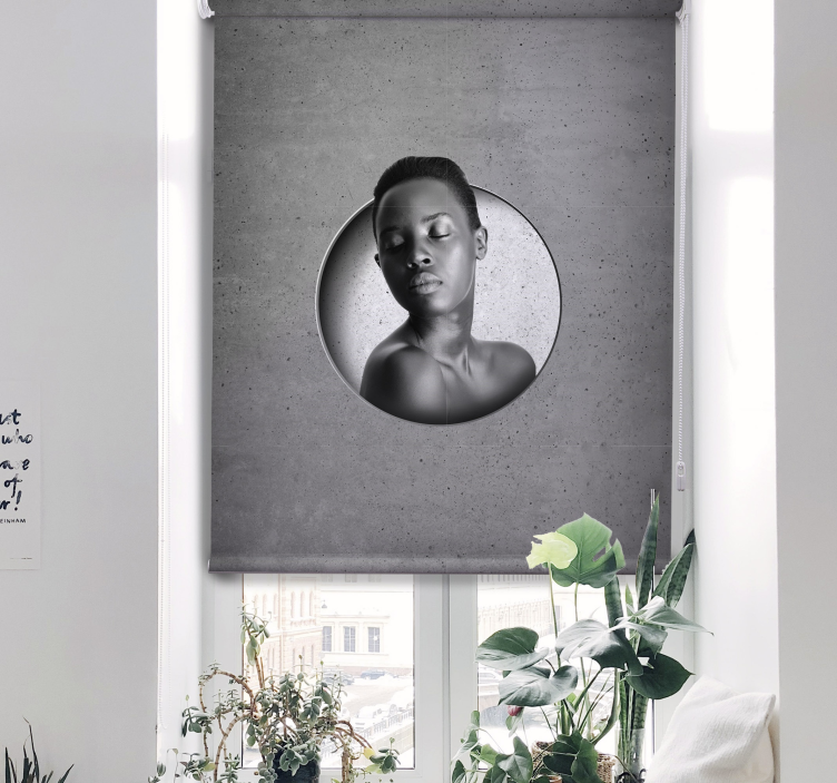 Tende a rullo personalizzabili cemento grezzo - TenStickers