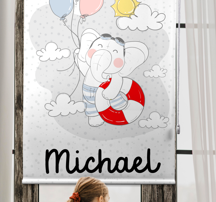Tende a rullo personalizzabili elefante personalizzabile - TenStickers