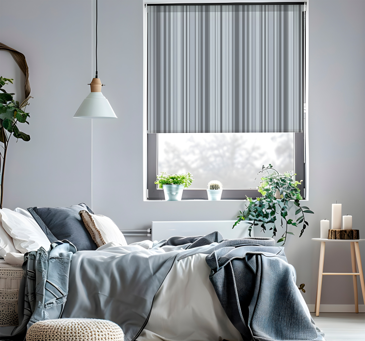 Tende a rullo moderne linee grigie - TenStickers