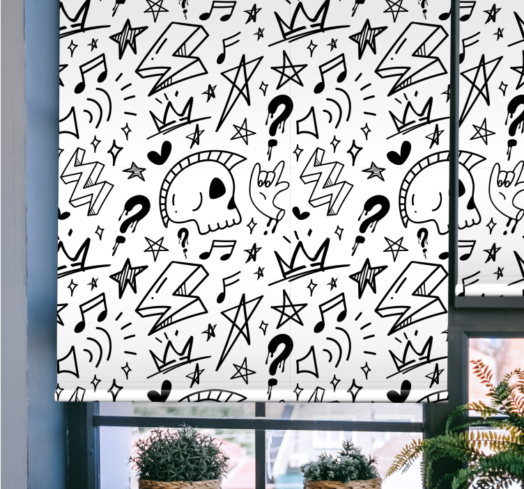 Tende a rullo moderne Modello di segni cool - TenStickers