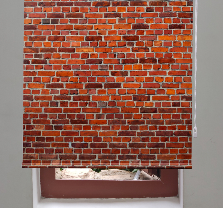 Tende a rullo texture mattoni rossi - TenStickers