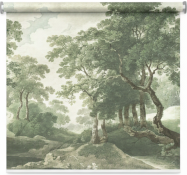 Tenda a rullo alberi natura classica senza tempo - TenStickers