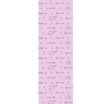 Tenda a rullo moderna cuori silhouette decorativi - TenStickers
