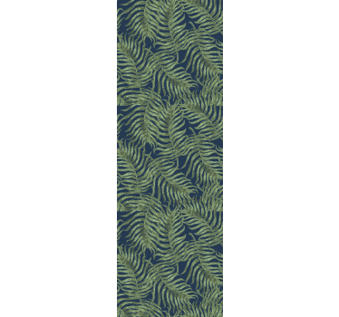 Tenda a rullo moderna foglie tropicali su sfondo scuro - TenStickers