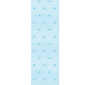Tenda a rullo moderna motivo geometrico blu e bianco - TenStickers