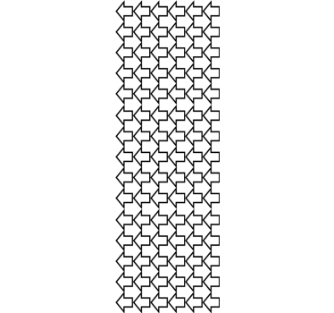 Tenda a rullo moderna a frecce geometriche nere - TenStickers