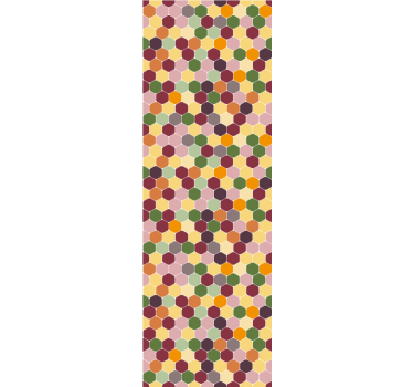 Tenda a rullo moderna esagoni colorati con texture - TenStickers