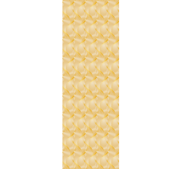 Tenda a rullo moderna illusione d'onda in oro - TenStickers