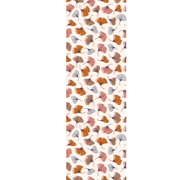 Tenda a rullo moderna foglie di ginkgo disegnate a mano - TenStickers