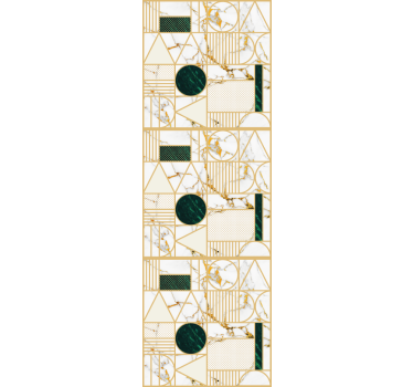 Tenda a rullo moderna marmo bianco geometrico - TenStickers