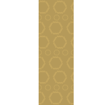 Tenda a rullo moderna motivi esagonali oro - TenStickers