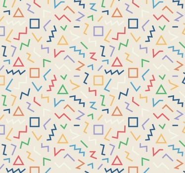 Tenda a rullo moderna sfondo beige con linee colorate - TenStickers