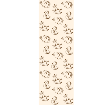 Tenda a rullo moderna design carino elefante anatra cavallo - TenStickers