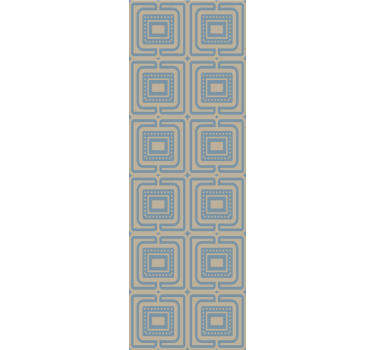 Tenda a rullo moderna texture a quadrati blu e bronzo - TenStickers