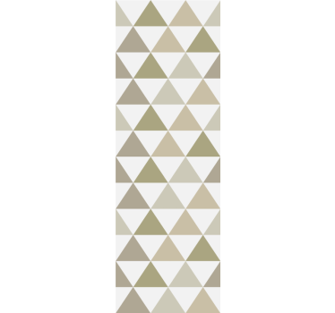 Tenda a rullo moderna triangoli in diverse tonalità di beige - TenStickers