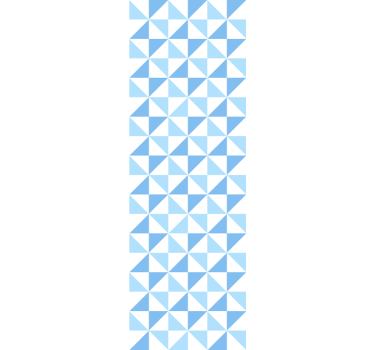 Tenda a rullo moderna motivo triangoli blu chiaro - TenStickers