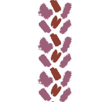 Tenda a rullo moderna macchie di vernice rosa e rossa - TenStickers