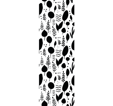 Tenda a rullo moderna immagini natura bianco e nero - TenStickers