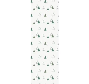 Tenda a rullo moderna triangoli colori naturali - TenStickers