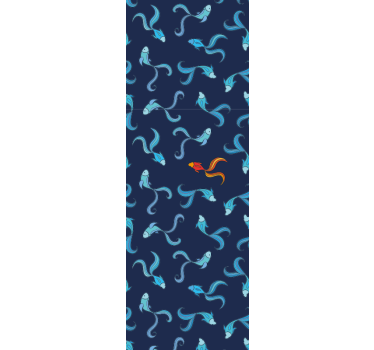 Tenda a rullo moderna pesce arancione unico - TenStickers
