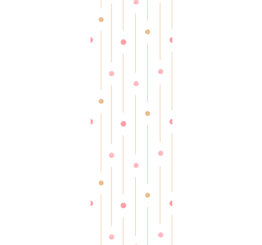 Tenda a rullo moderna a pois colorati con linee - TenStickers