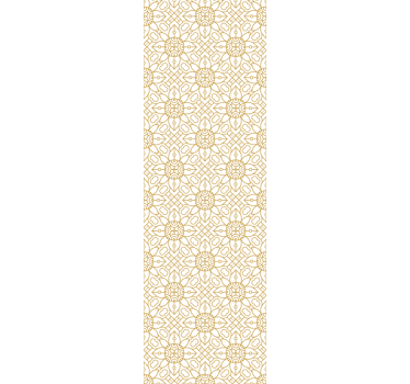Tenda a rullo moderna con motivo floreale bianco - TenStickers