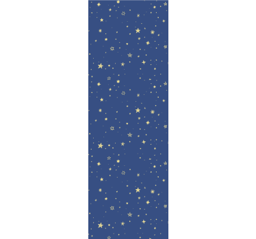 Tenda a rullo moderna stelle dorate su sfondo blu - TenStickers