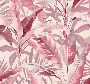 Tenda a rullo rosa foresta pluviale - TenStickers