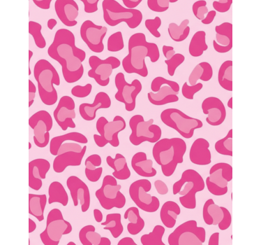 Tenda a rullo rosa a fantasia leopardata - TenStickers