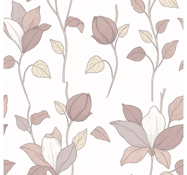 Tenda a rullo rosa floreale - TenStickers