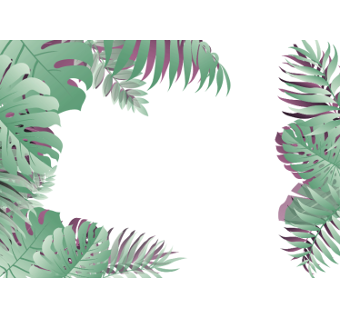 Tenda a rullo bianca foresta pluviale tropicale - TenStickers