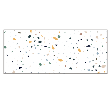 Tenda a rullo bianca terrazzo bianco - TenStickers