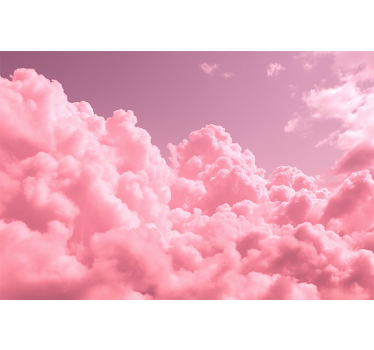 Tenda a rullo rosa nuvole soffici rosa - TenStickers