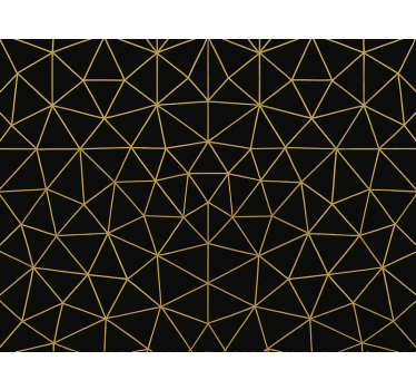 Tenda a rullo moderna rete geometrica oro notturno - TenStickers