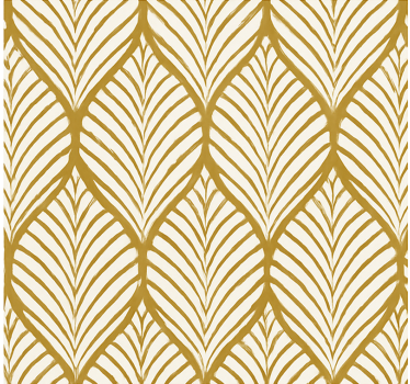 Tenda a rullo moderna motivo foglia geometrica oro - TenStickers