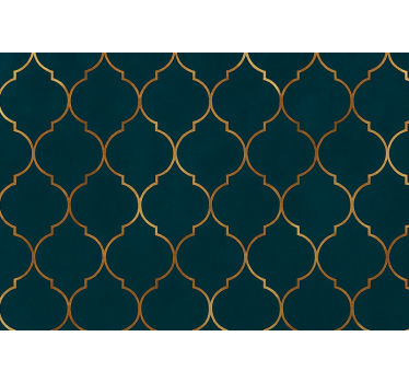 Tenda a rullo moderna marocchina dorata - TenStickers
