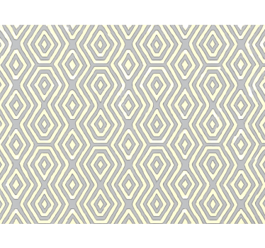 Tenda a rullo moderna blu oro geometrico - TenStickers
