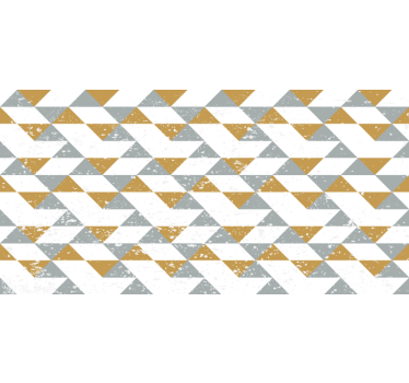 Tenda a rullo bianca geometrica grunge per cucina - TenStickers