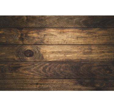 Tenda a rullo camera da letto tavole di legno marroni - TenStickers