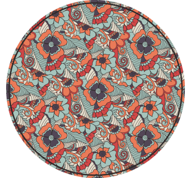 Tenda a rullo camera da letto motivo paisley floreale - TenStickers