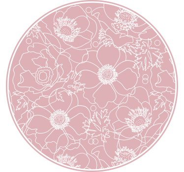 Tenda a rullo camera da letto pittura rosa elegante - TenStickers