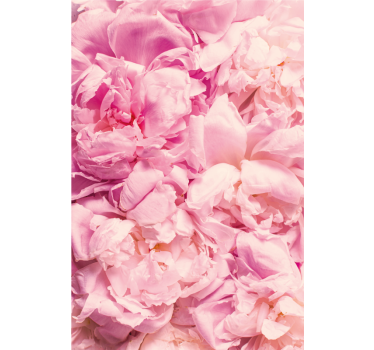 Tenda a rullo camera da letto fiori rosa peonia realistici - TenStickers