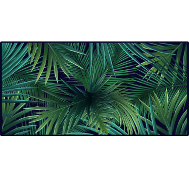 Tenda a rullo camera da letto foglie di monstera intense - TenStickers