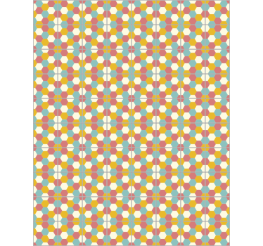 Tenda a rullo camera da letto design geometrico - TenStickers