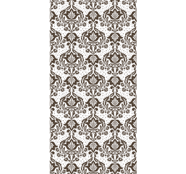 Tenda a rullo camera da letto fiori ornamentali - TenStickers