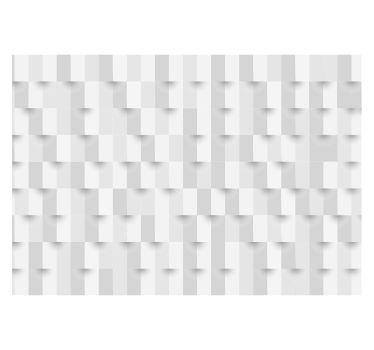 Tenda a rullo bianca puzzle geometrico - TenStickers