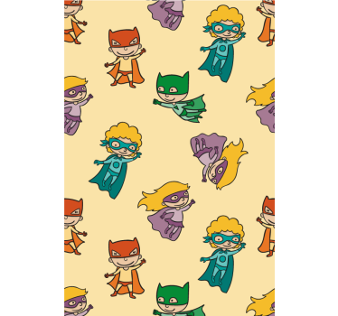 Tenda a rullo cameretta cartone animato di supereroi - TenStickers
